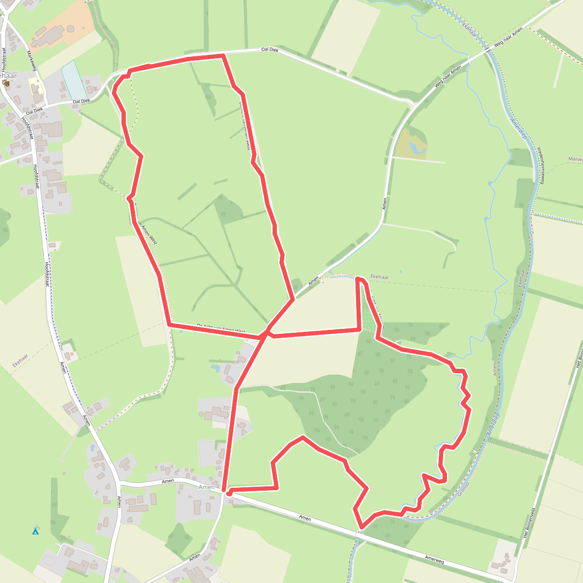 Wandelroute De Acht van Amen