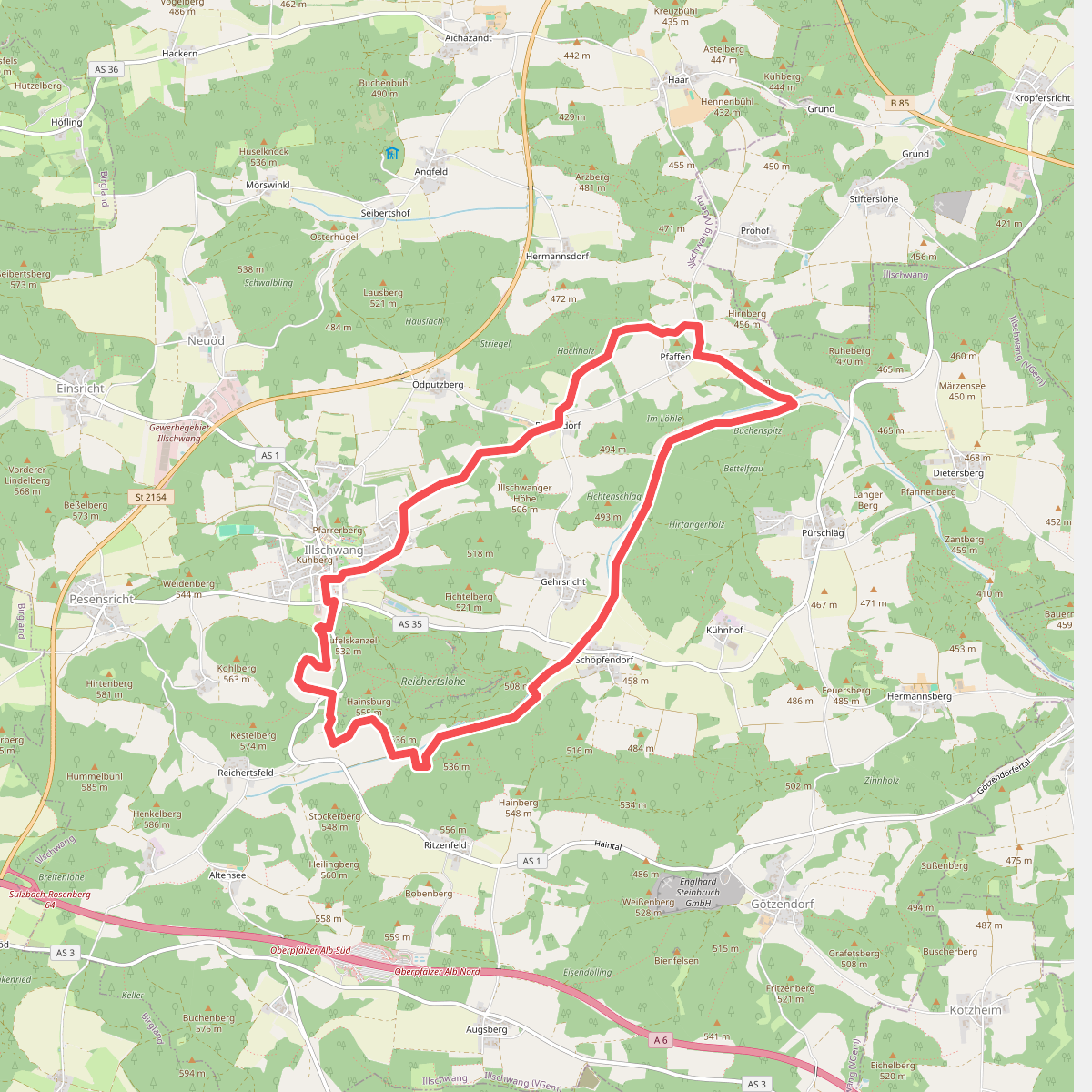 Illschwang Wanderweg 4
