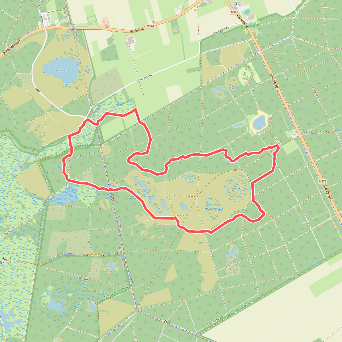Wandelroute Wolvenspoor