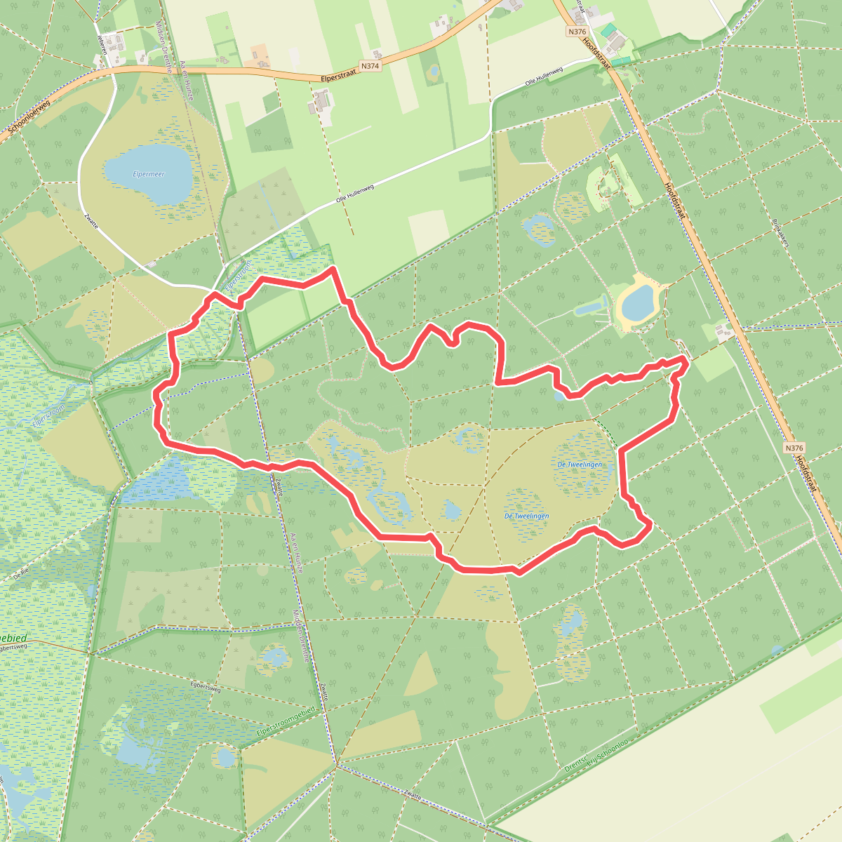 Wandelroute Wolvenspoor
