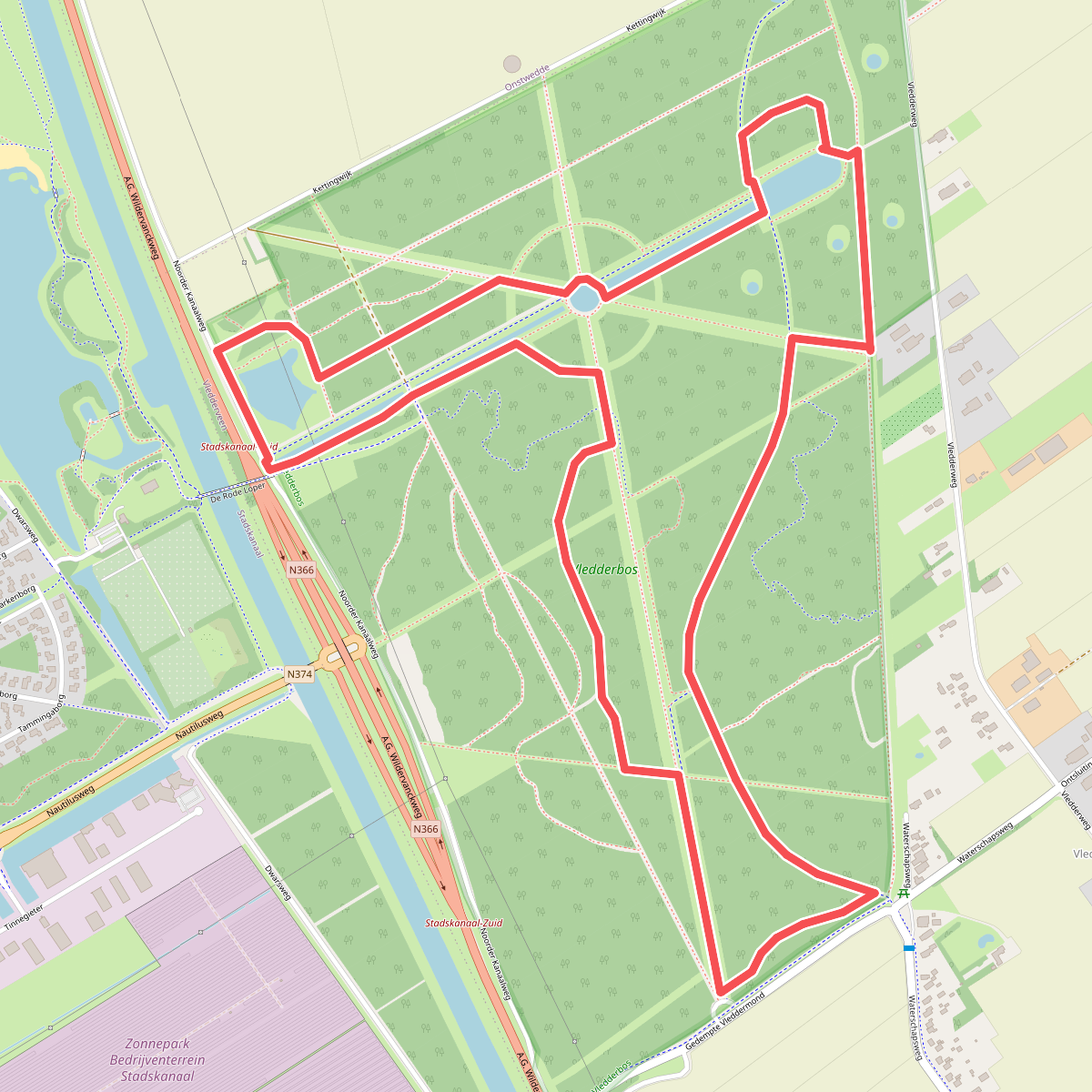 Wandelroute Vledderbos 
