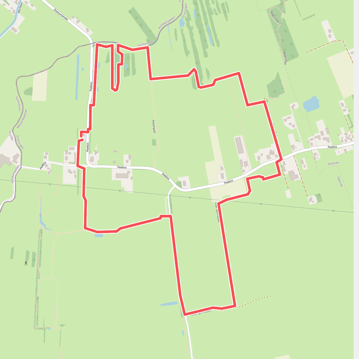 Wandelroute Zandenpad