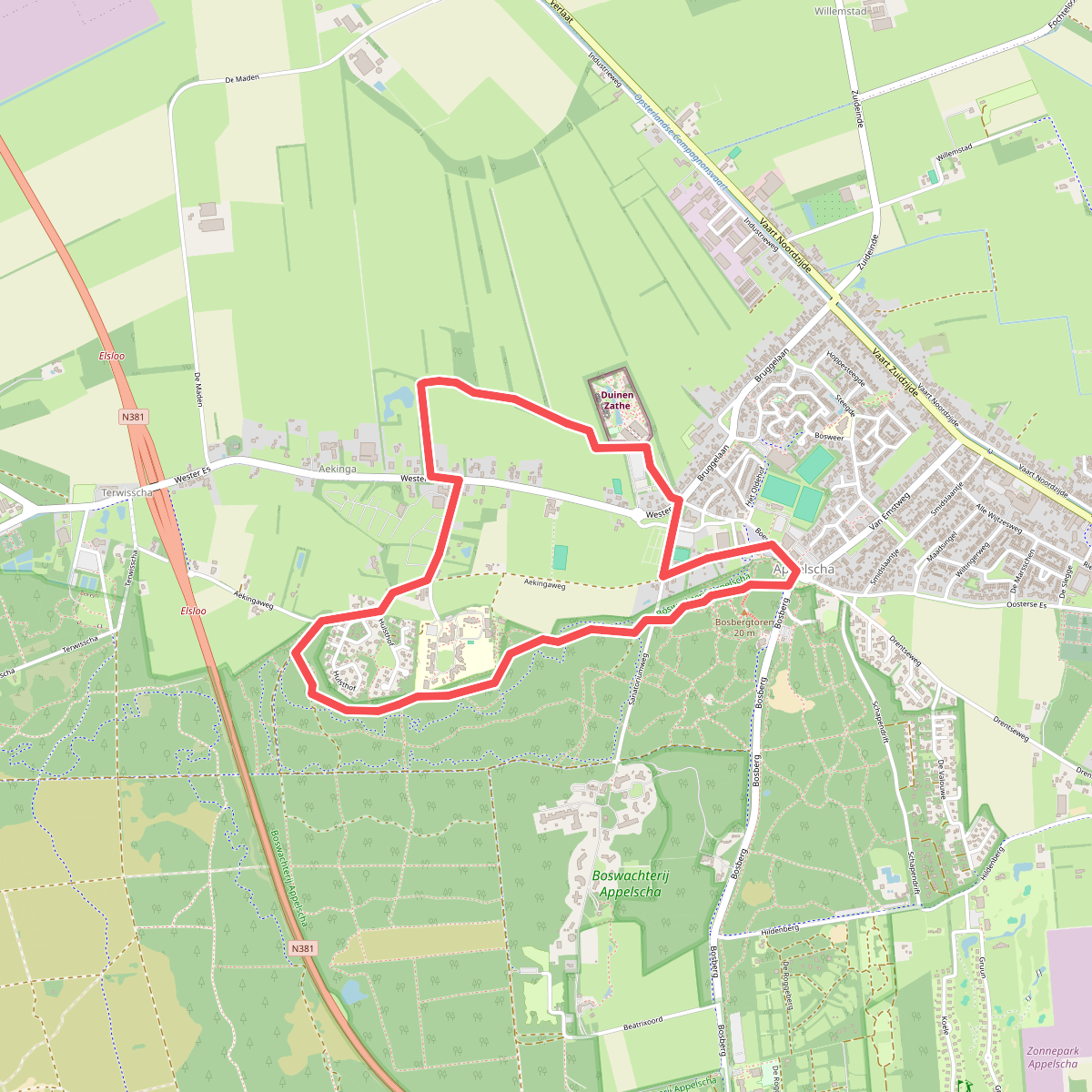 Wandelroute Westeres
