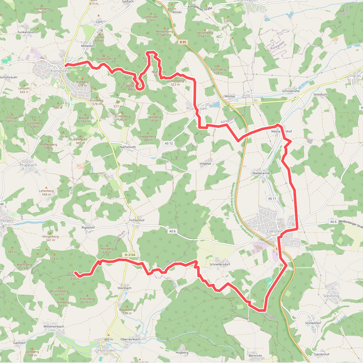 Erzweg Edelsfelder Schlaufe