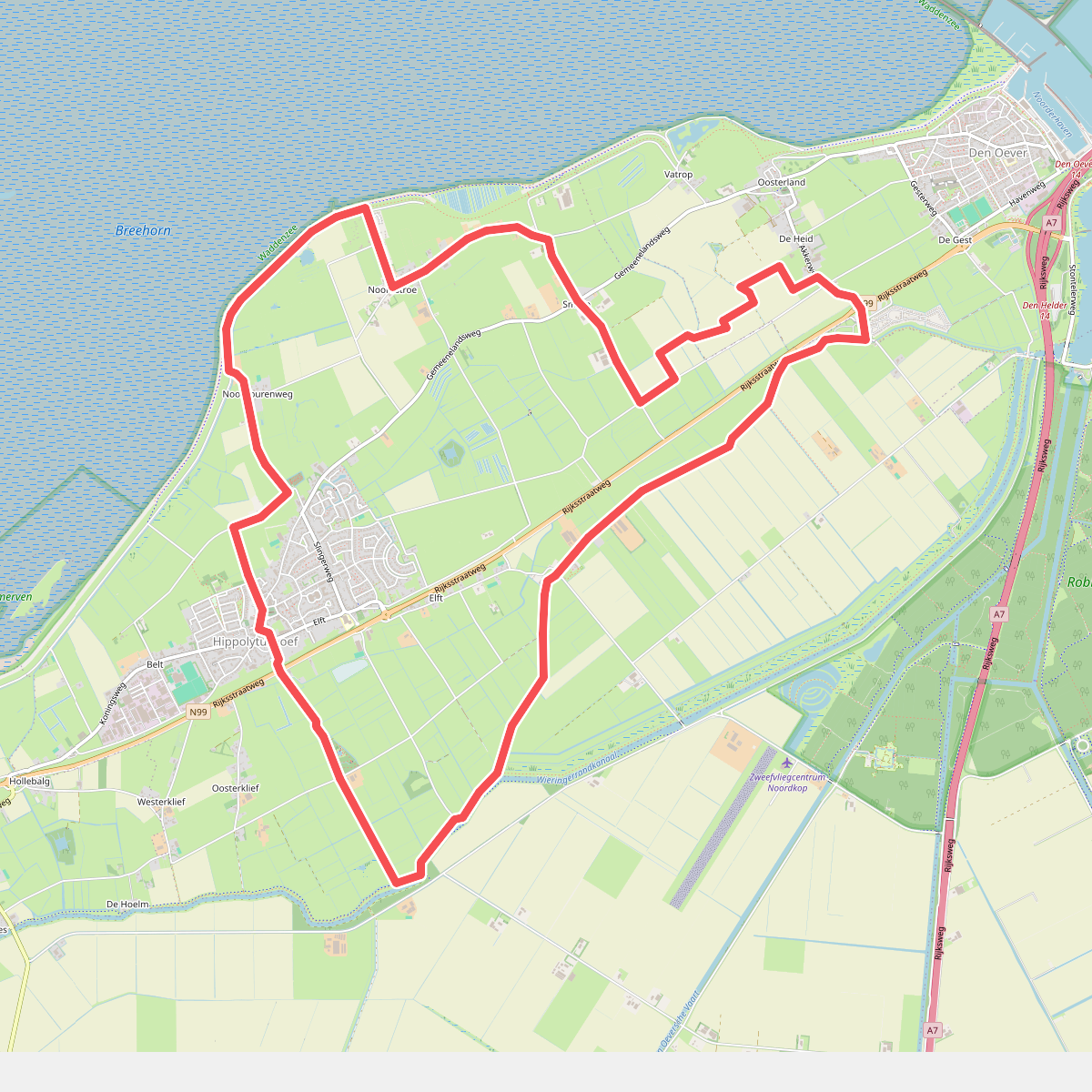 Dagwandeling Wieringen · Nederlands Kustpad 2 etappe 15
