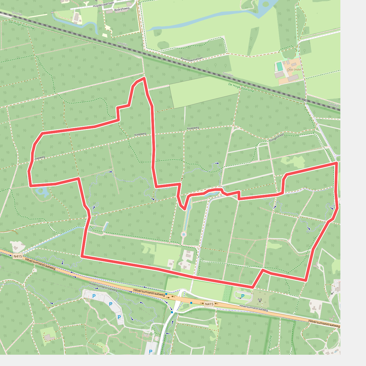 Wandelroute Vijver