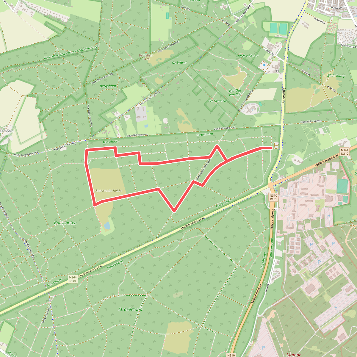 Wandelroute Boeschoten