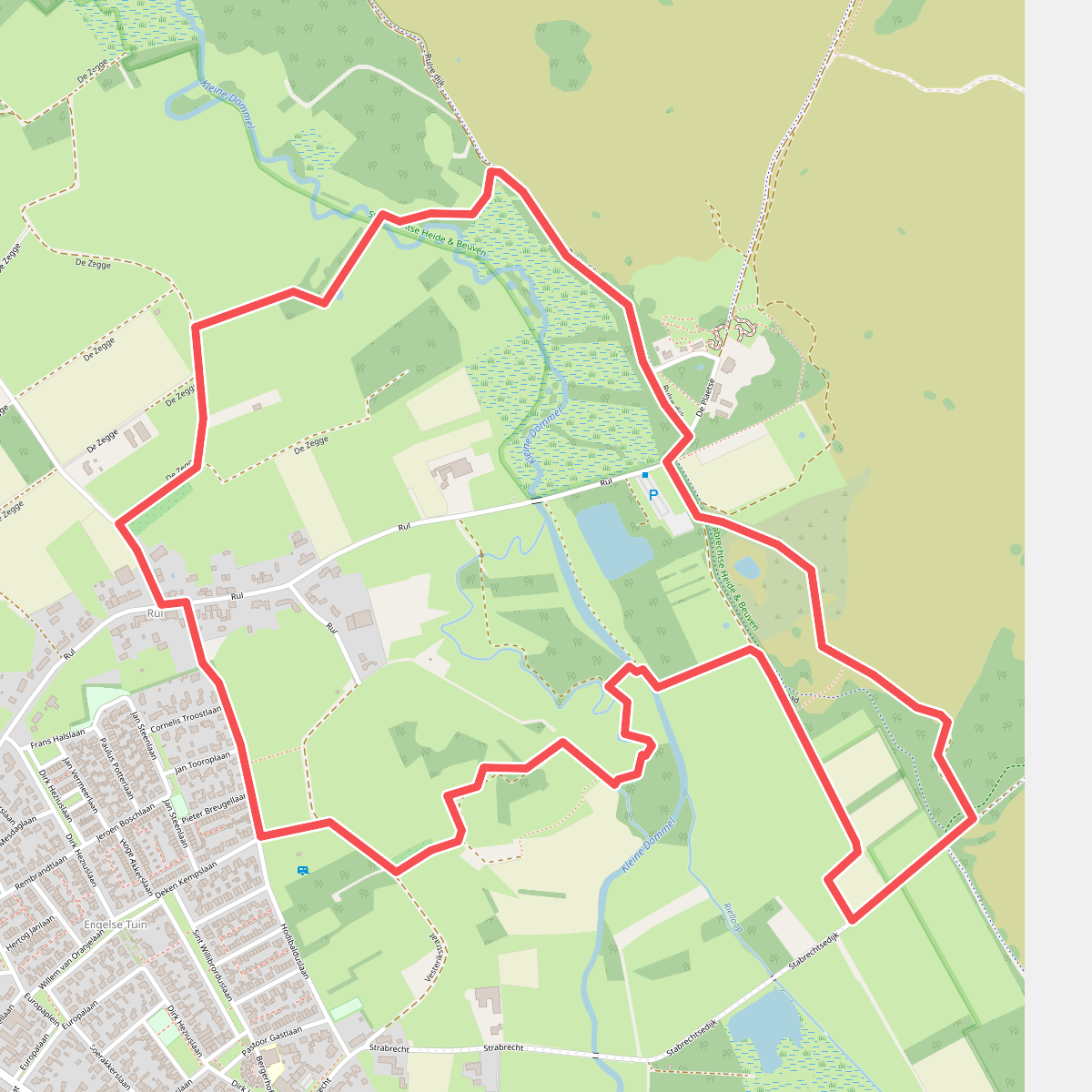 Wandelroute Rulse Laarzenpad