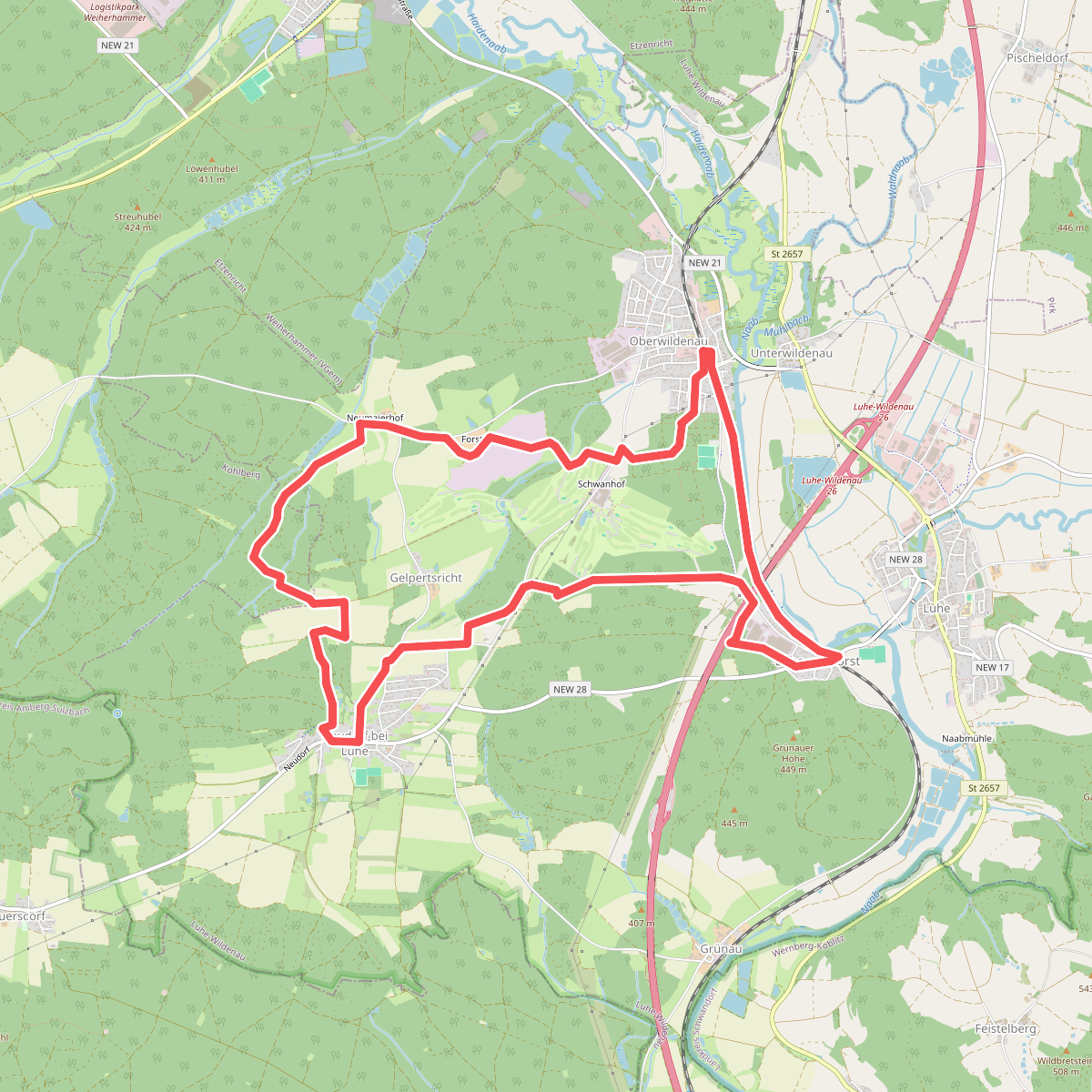 Rundwanderweg Luhe-Wildenau