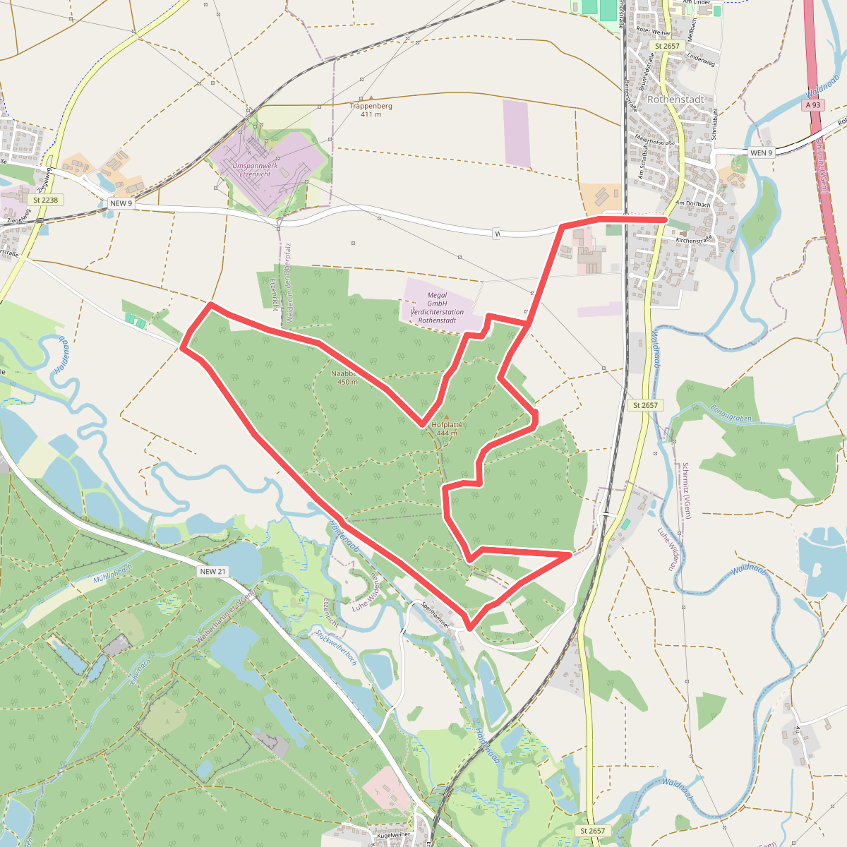 Rundweg Naabberg 8km