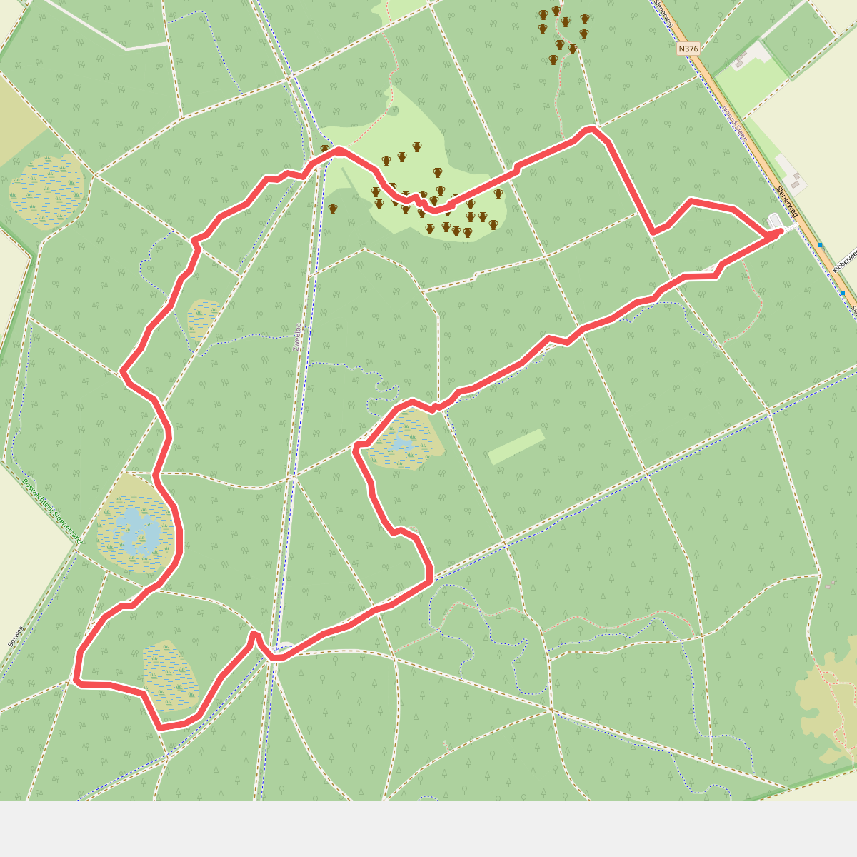 Wandelroute Vosseven Sleenerzand