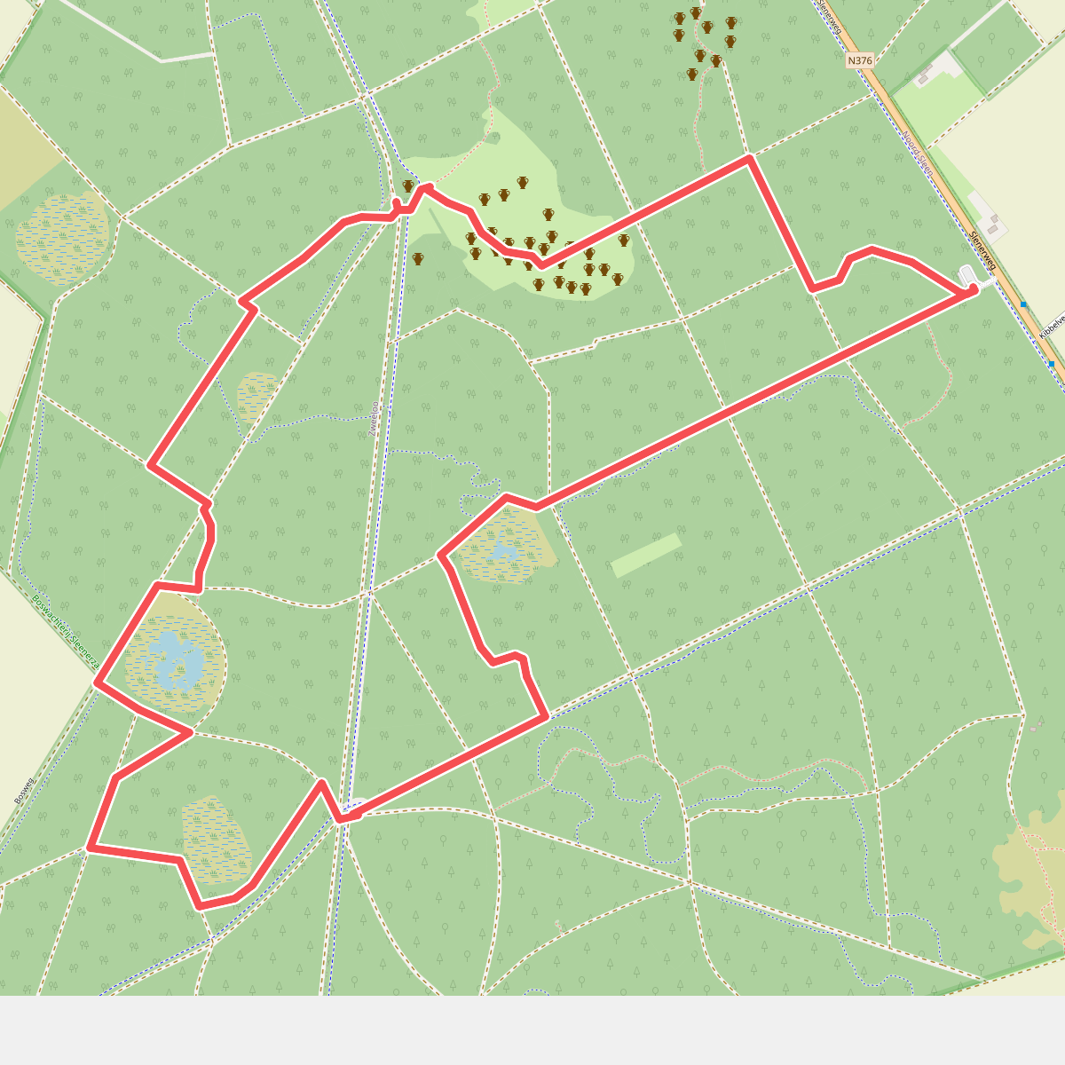 Wandelroute Vosseven Sleenerzand