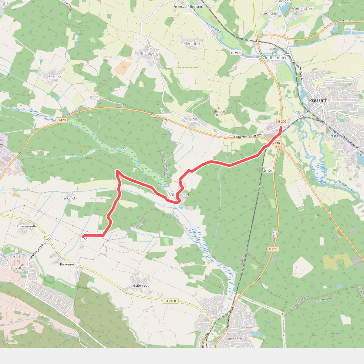 Grafenwöhr Gründerweg Abkürzung