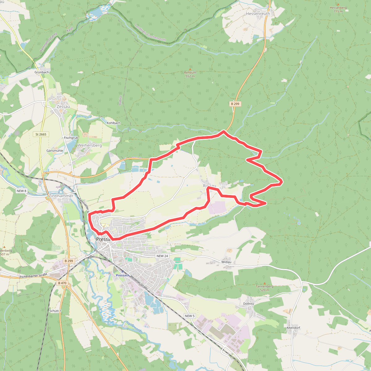 Permanenter IVV-Wanderweg Pressath 11km