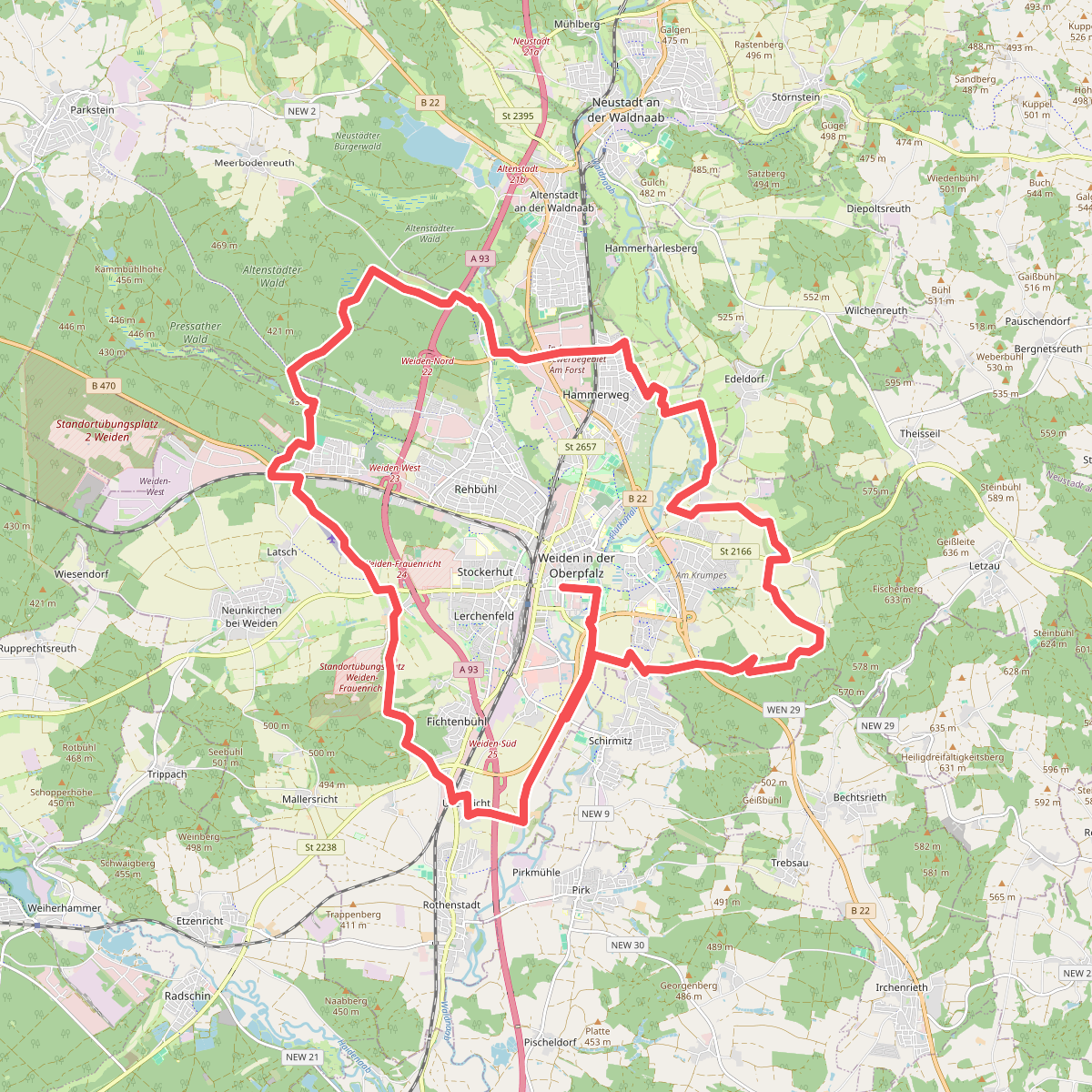 Rundwanderweg Weiden
