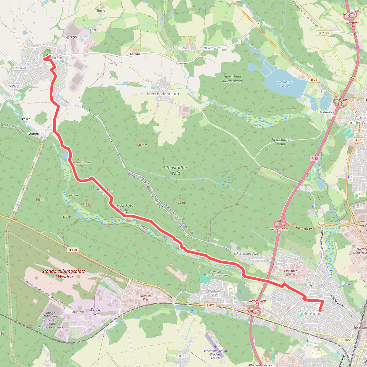 Weiden/St. Elisabeth - Parkstein