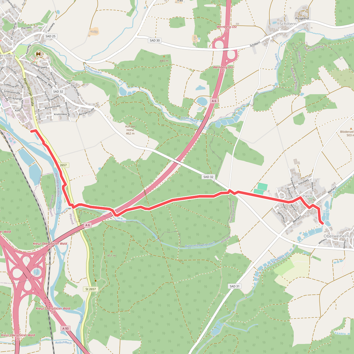 Wernberg-Köblitz-Weihern (Uferpfad)