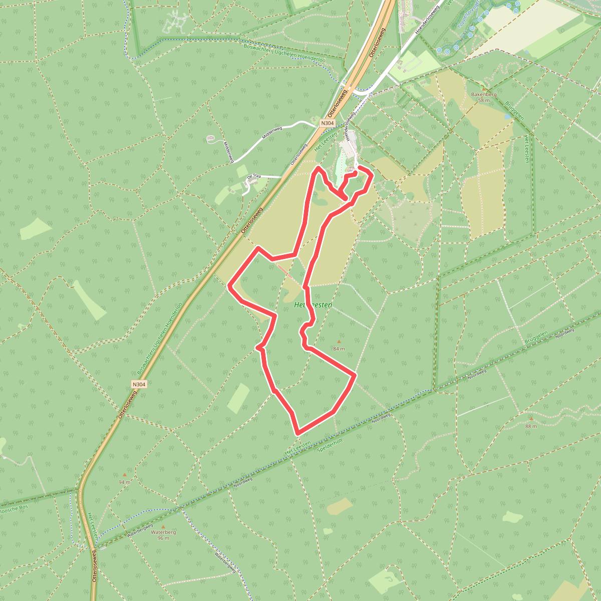 Wandelroute Bospad