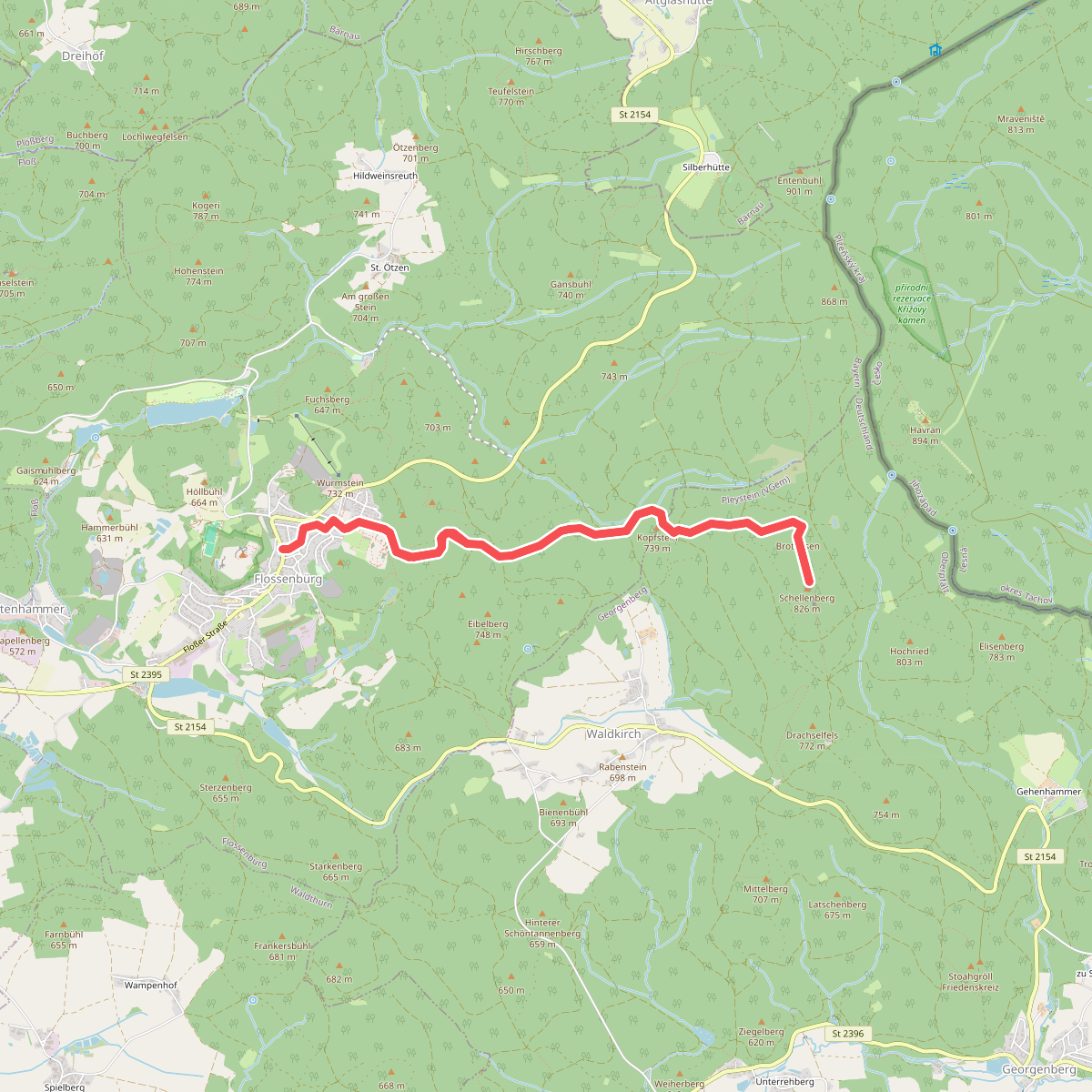Flossenbürg - Schellenberg