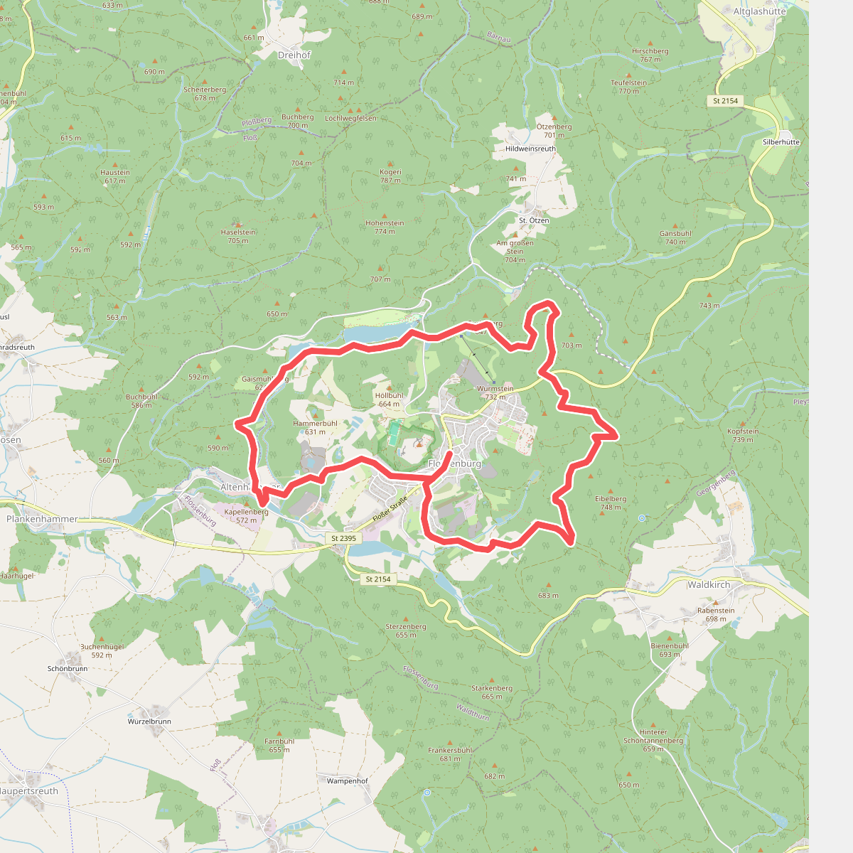 Ringweg um Flossenbürg