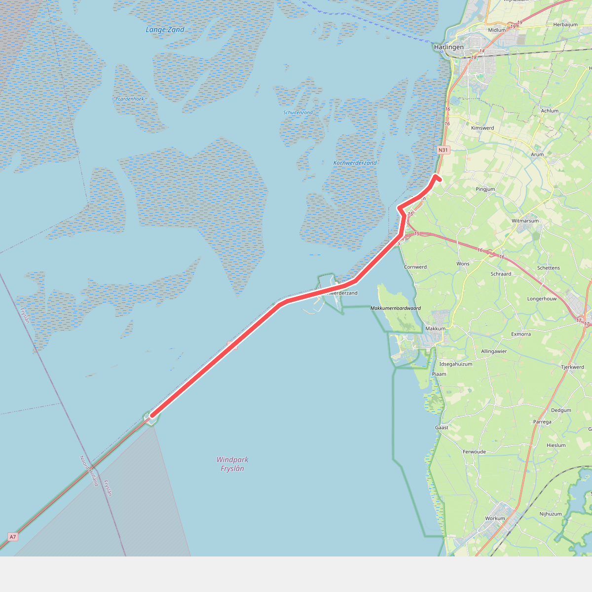 Afsluitdijk (provinciegrens) - Zurich