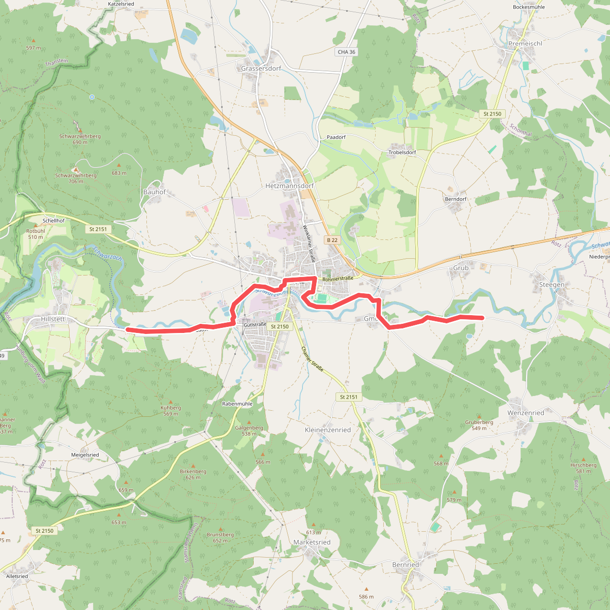 Goldsteig Einkehrtour Rötz