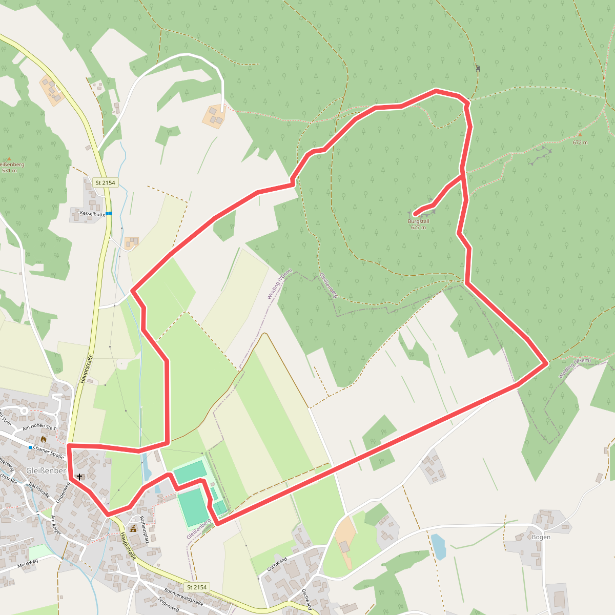 Gl4 »Burgstallweg« (Gleißenberg)
