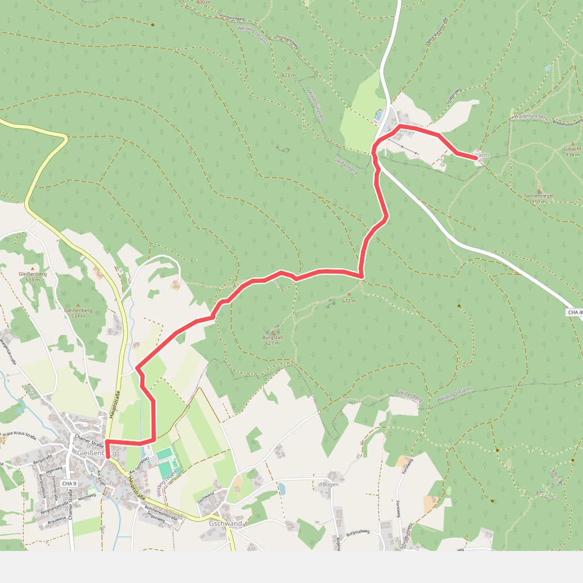 Gl6 »Gibachtweg« (Gleißenberg)