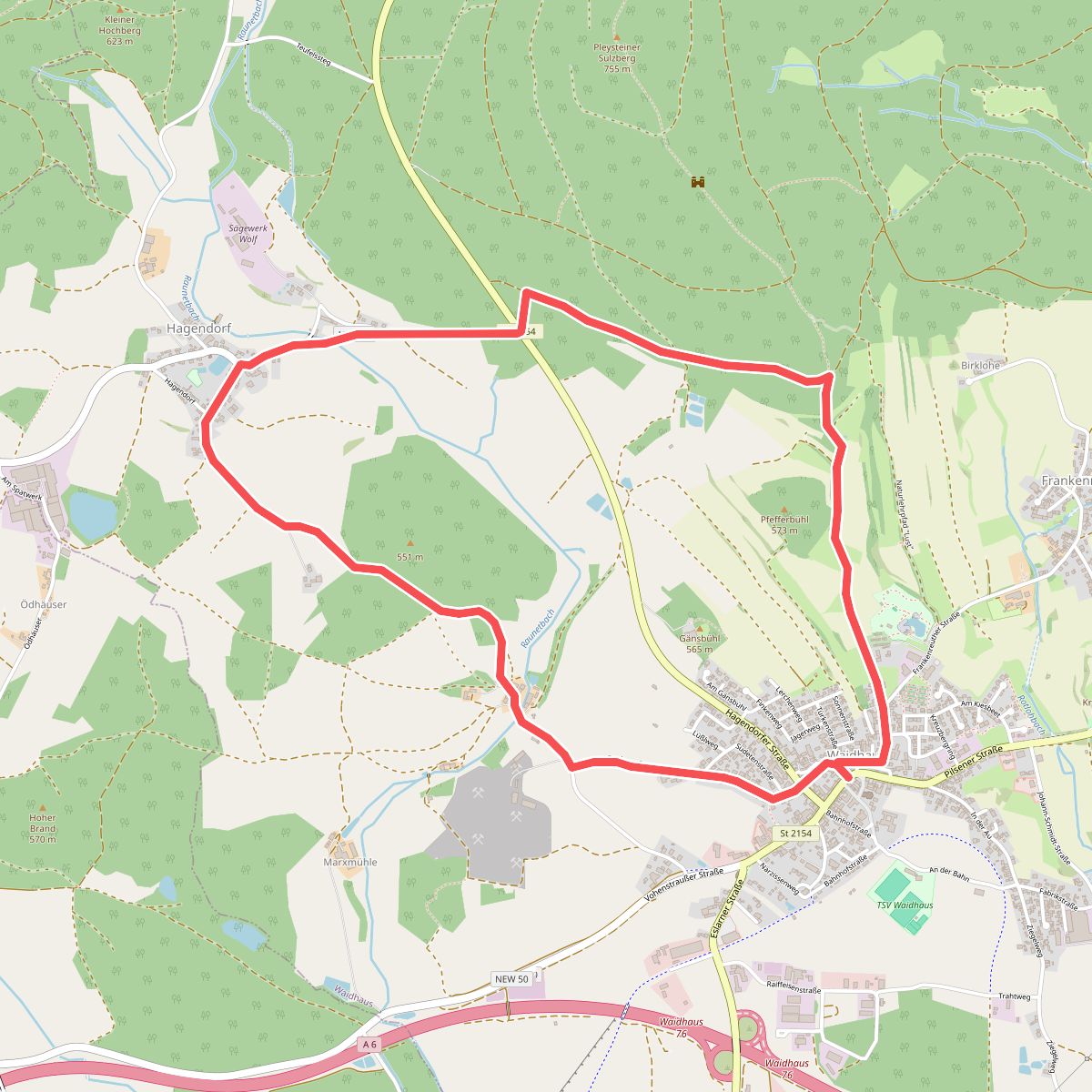 RW: Waidhaus – Hagendorf – Waidhaus