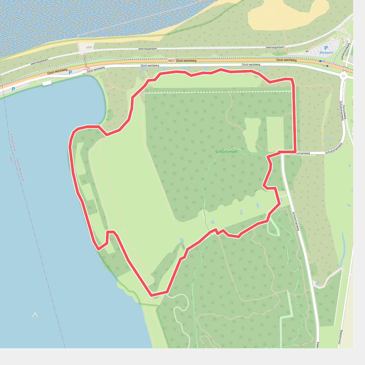 Wandelroute Schotsman groen