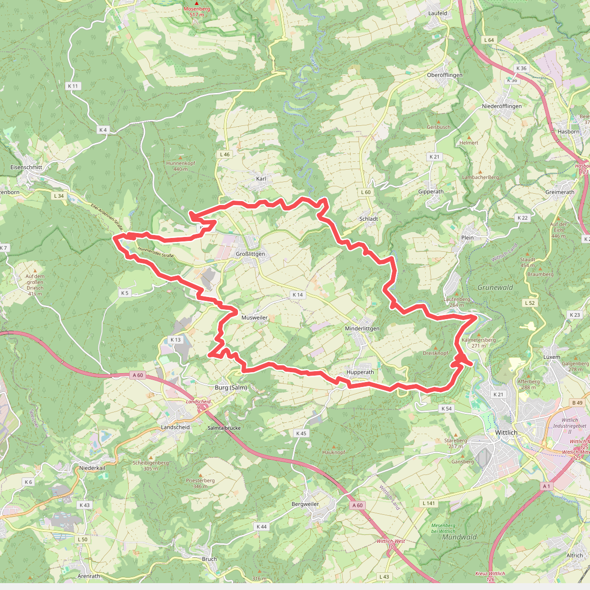 Mühlen an Lieser und Salm