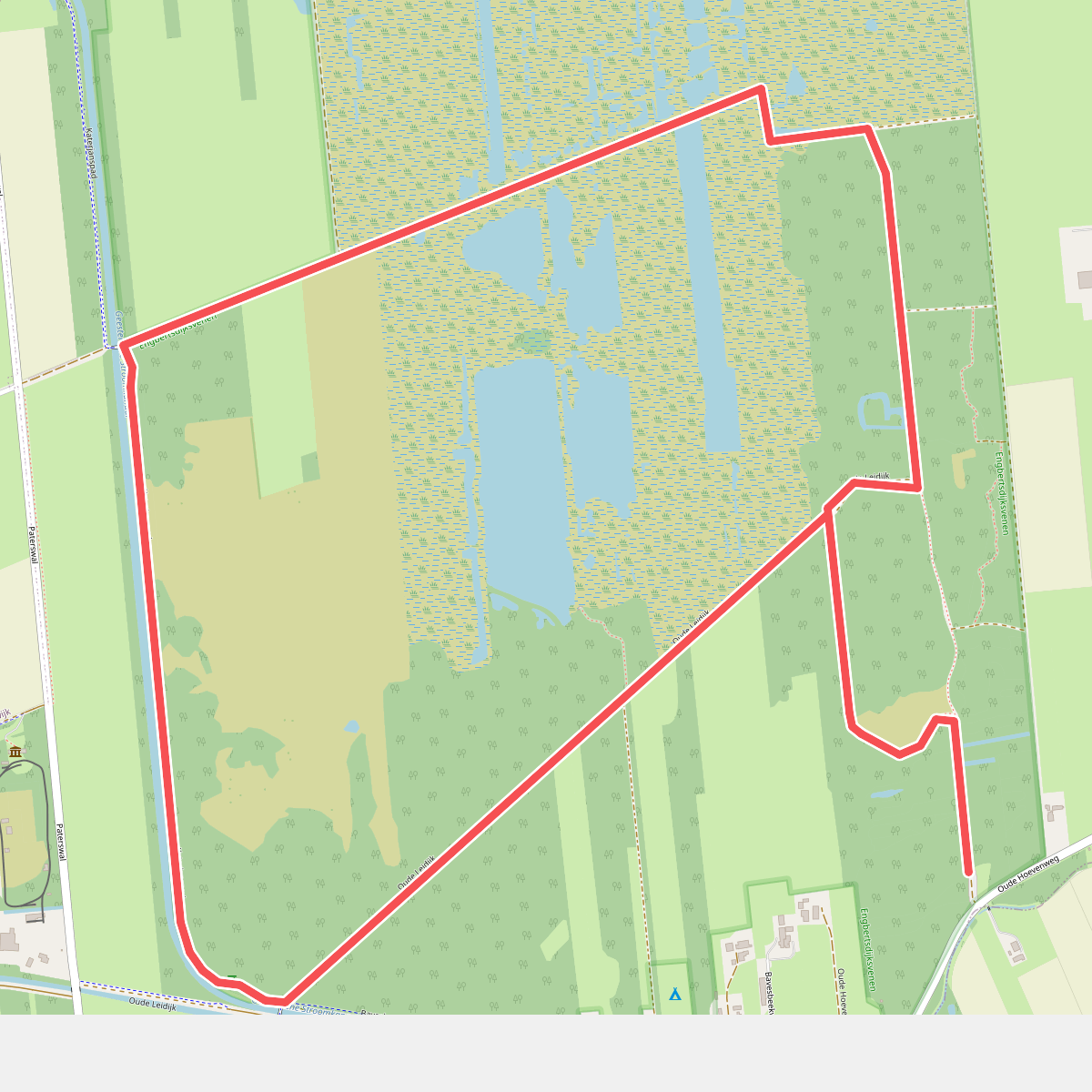 Wandelroute Engbertsdijksvenen Leidijkroute 