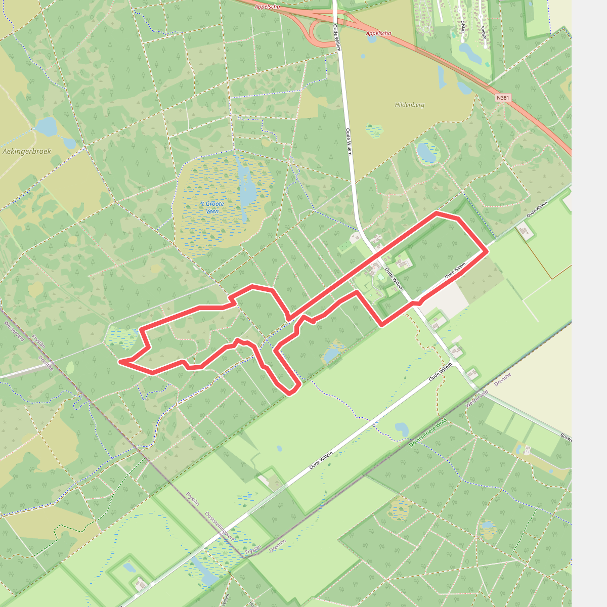 Wandelroute Oude Willem