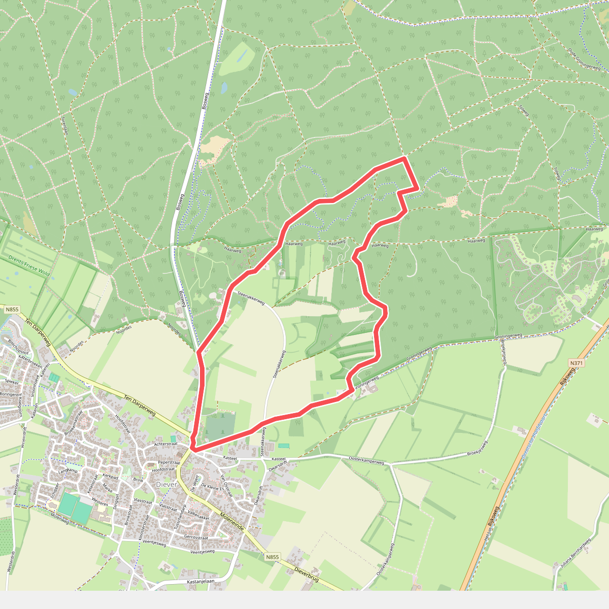 Wandelroute Hunebed