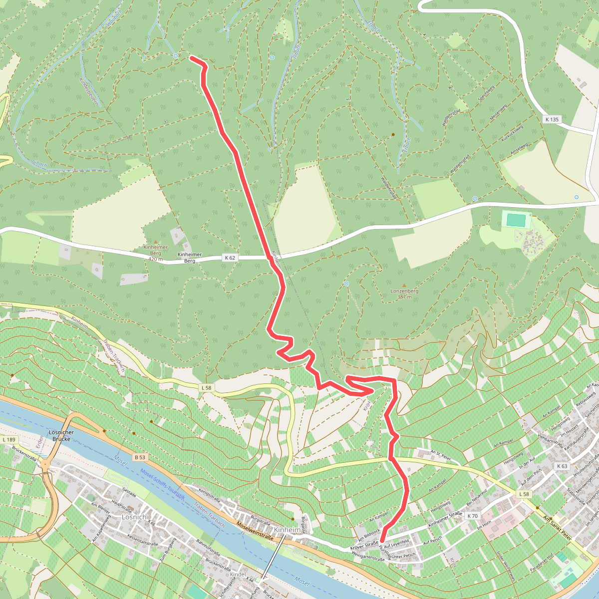 Kinheim - Alftalhöhenweg