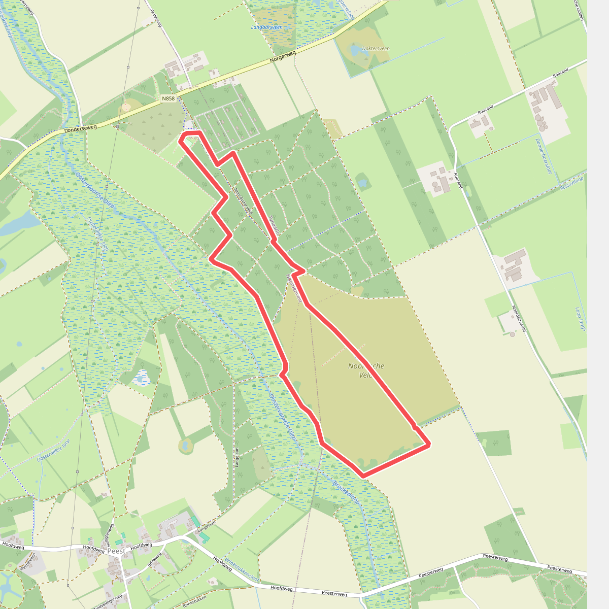 Wandelroute Noordsche Veld