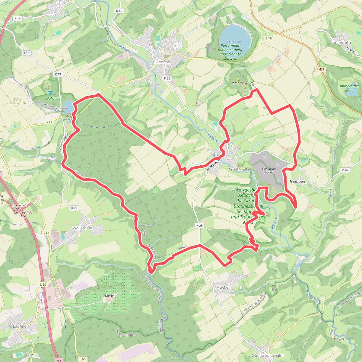 HeimatSpur Lavaweg Strohn
