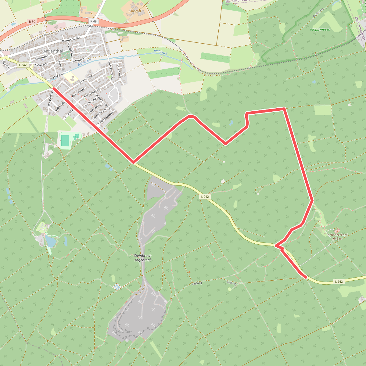 Soonwaldsteig - Zuweg_Argenthal<-->Schanzenkopf