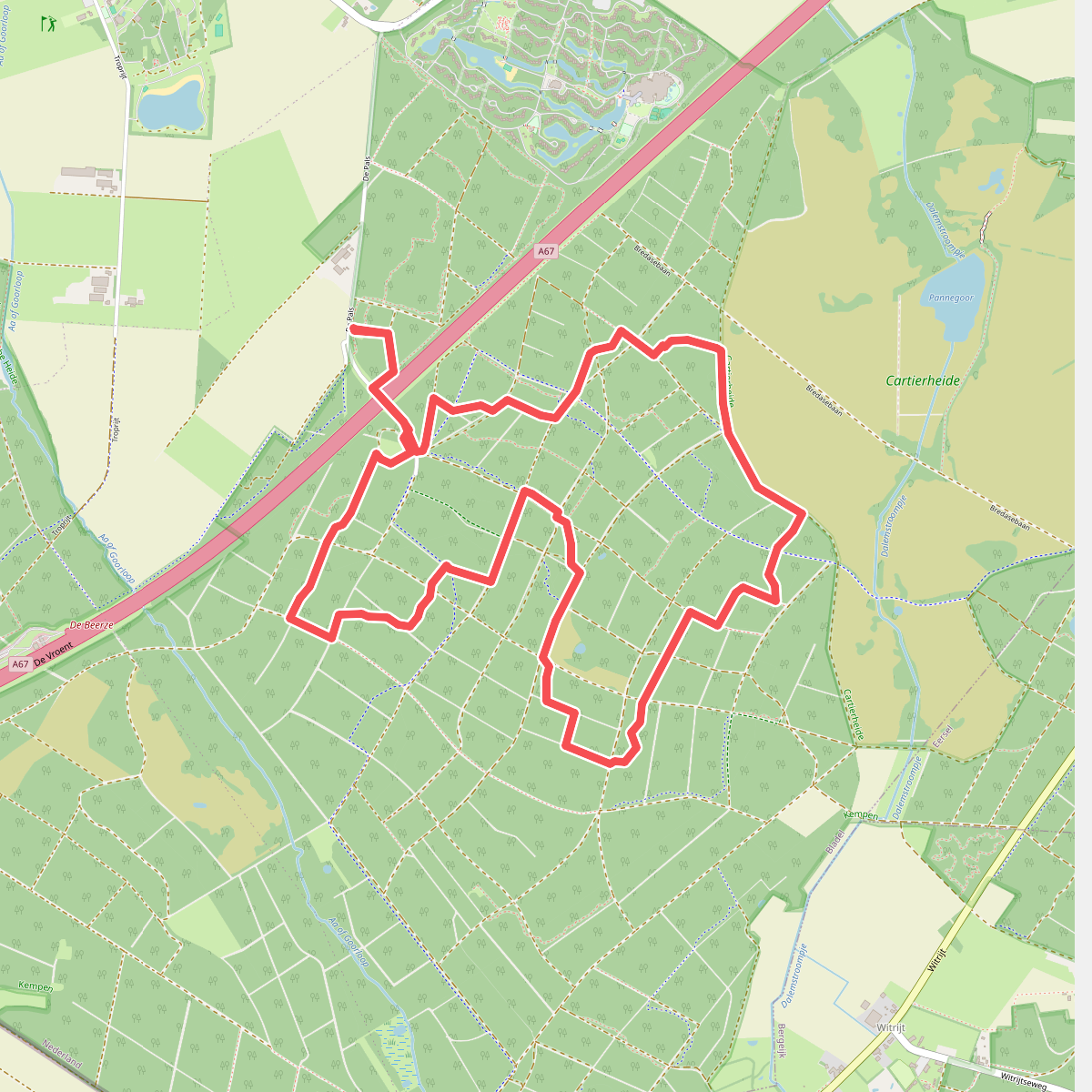 Wandelroute Bos- en heidewandeling De Pals 
