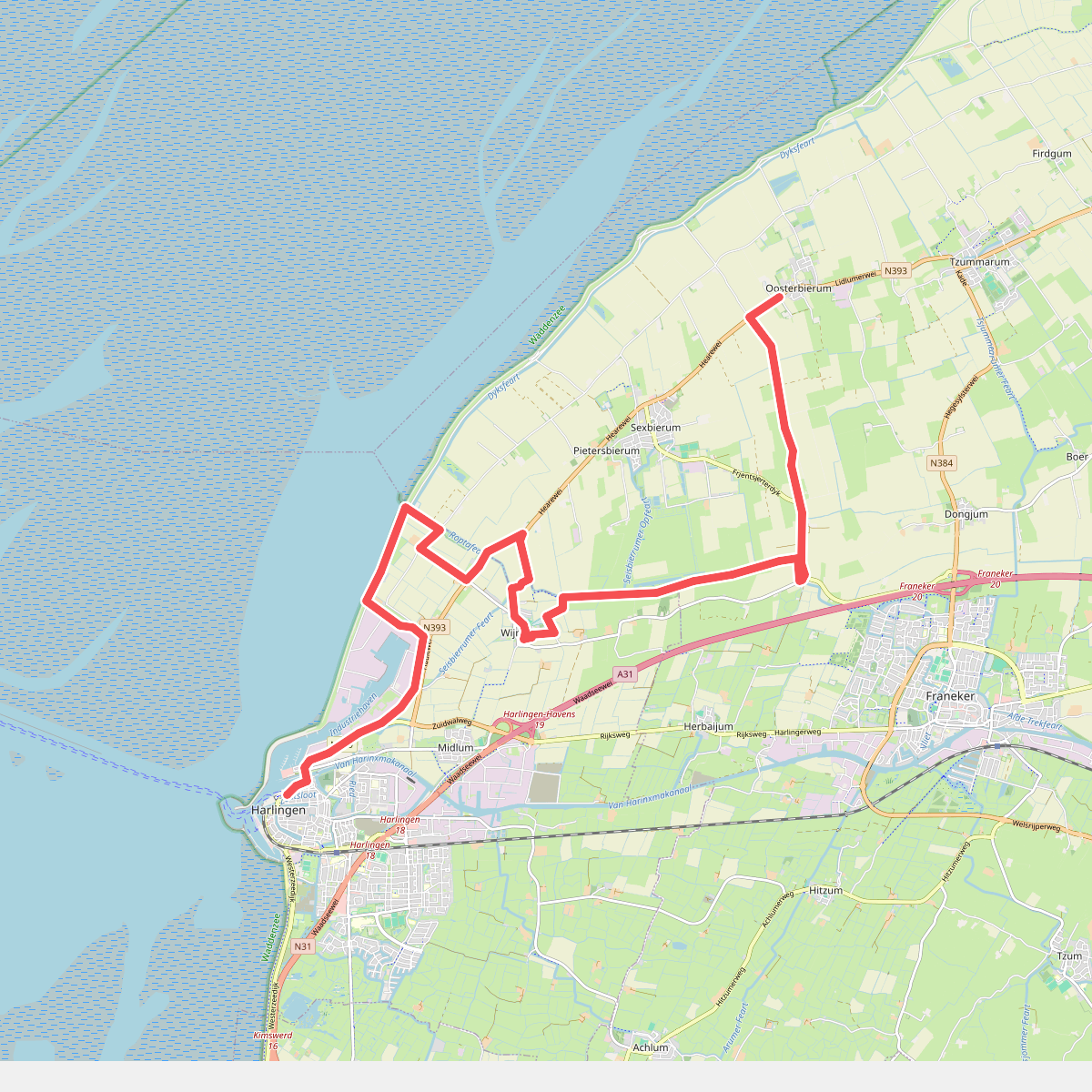 Harlingen - Oosterbierum · Nederlands Kustpad 3 etappe 4