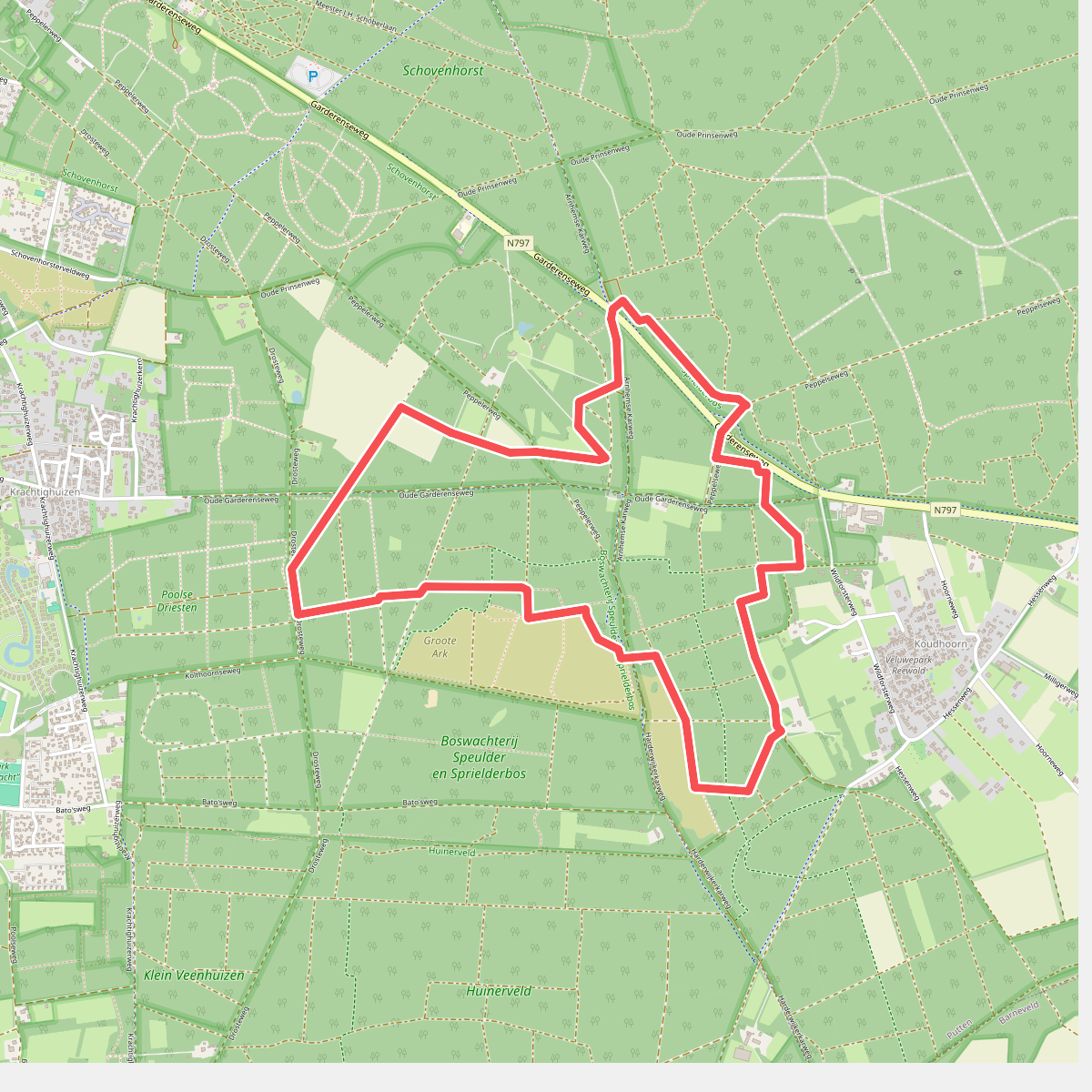 Wandelroute Peppelerboom