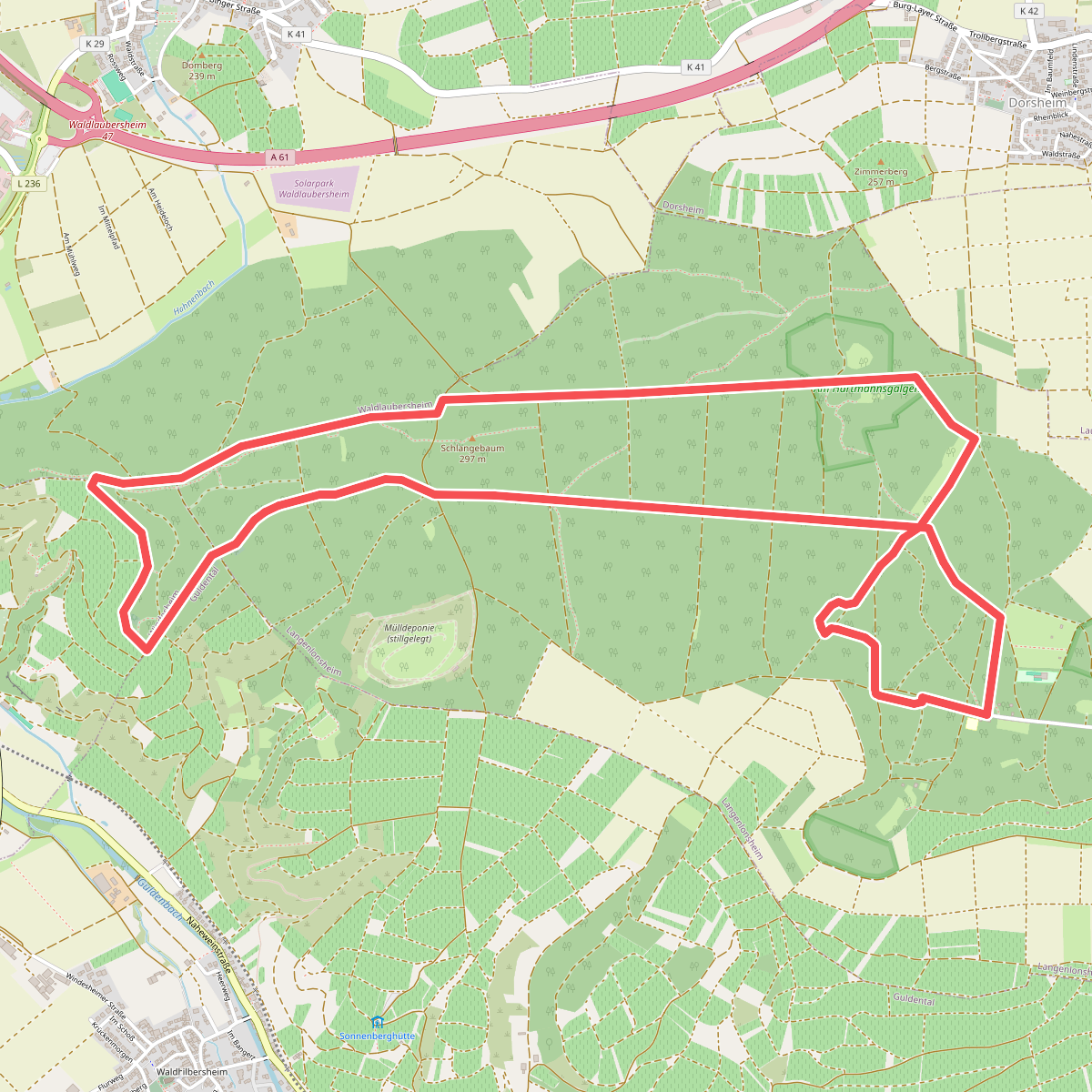 Laufstrecke Wildschwein