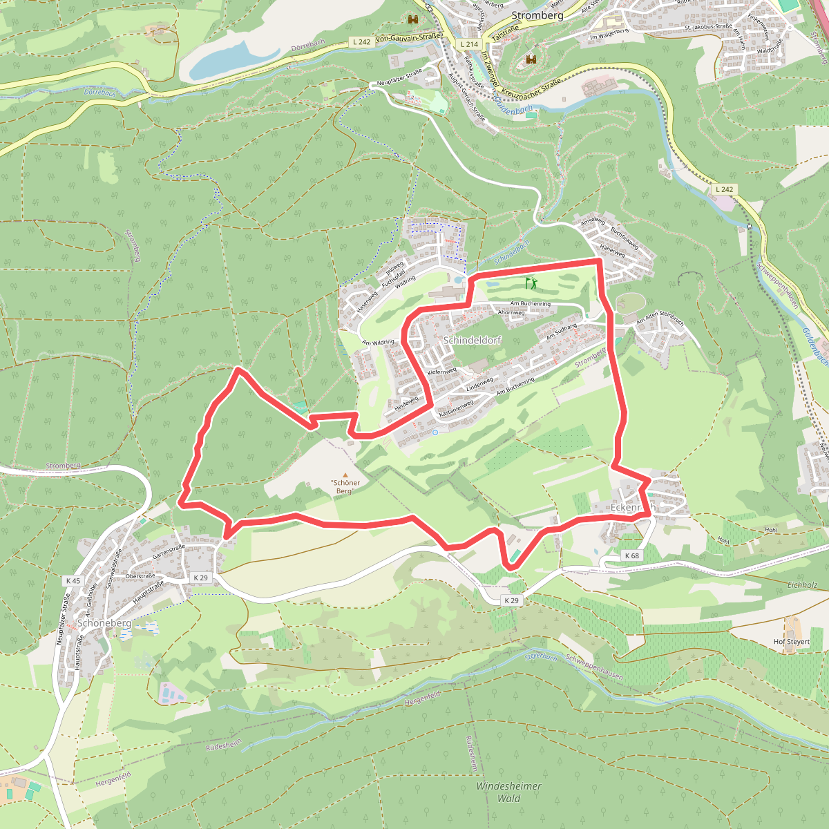 Schöner Berg Weg