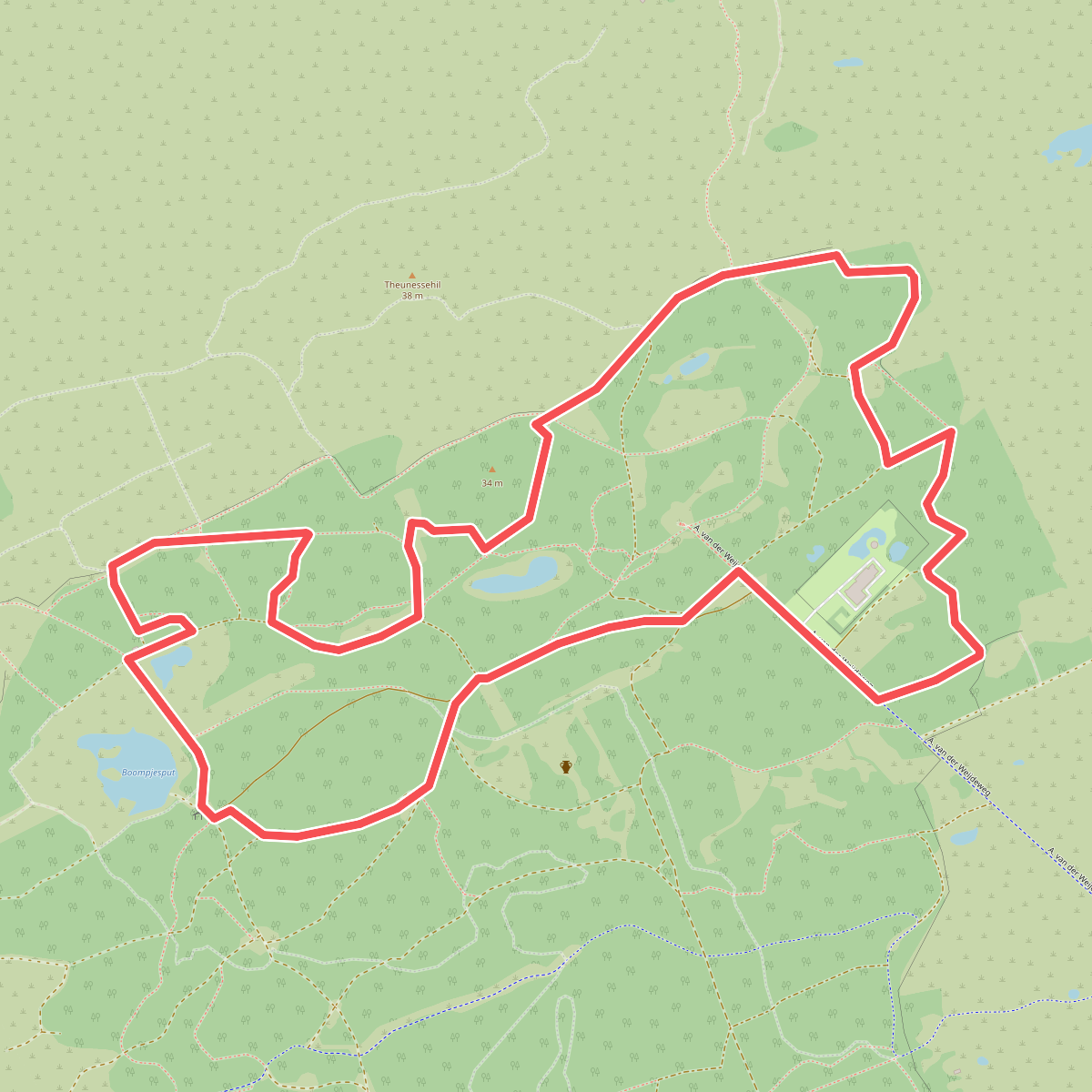 Wandelroute Theunesses Hil