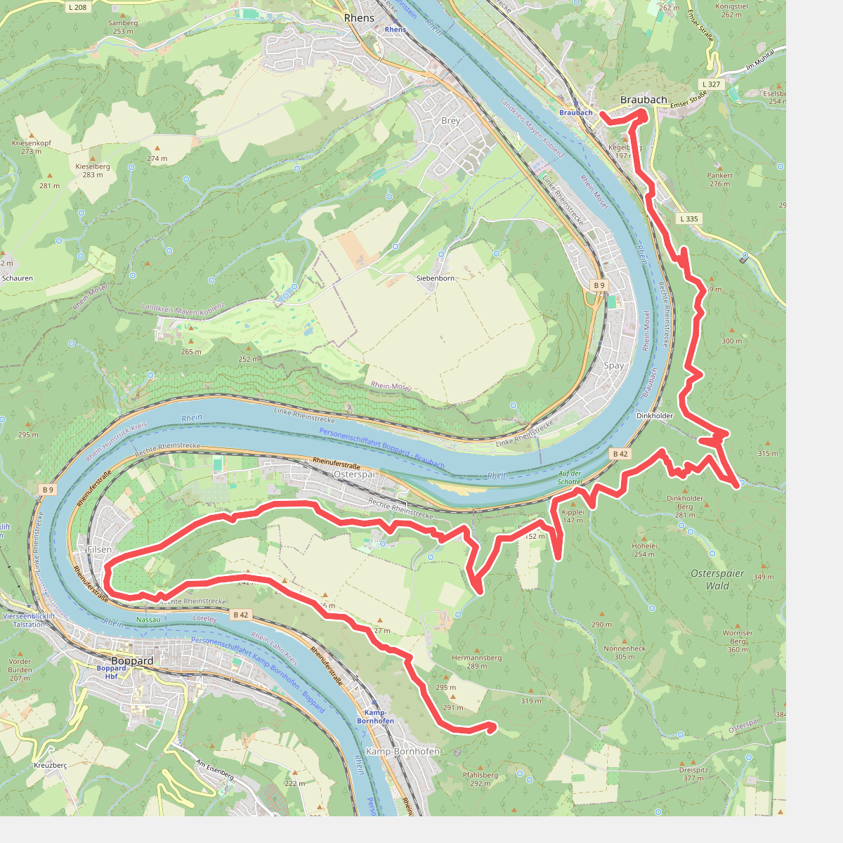 Rheinsteig Etappe 12 [Braubach - Kamp-Bornhofen]
