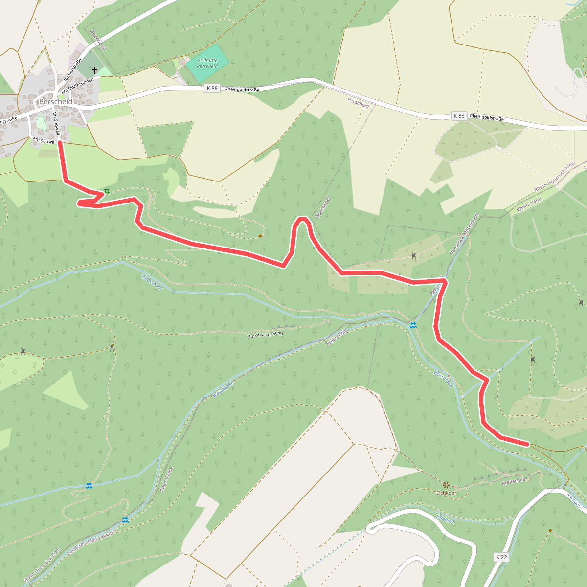 Rheinhöhenweg Variante