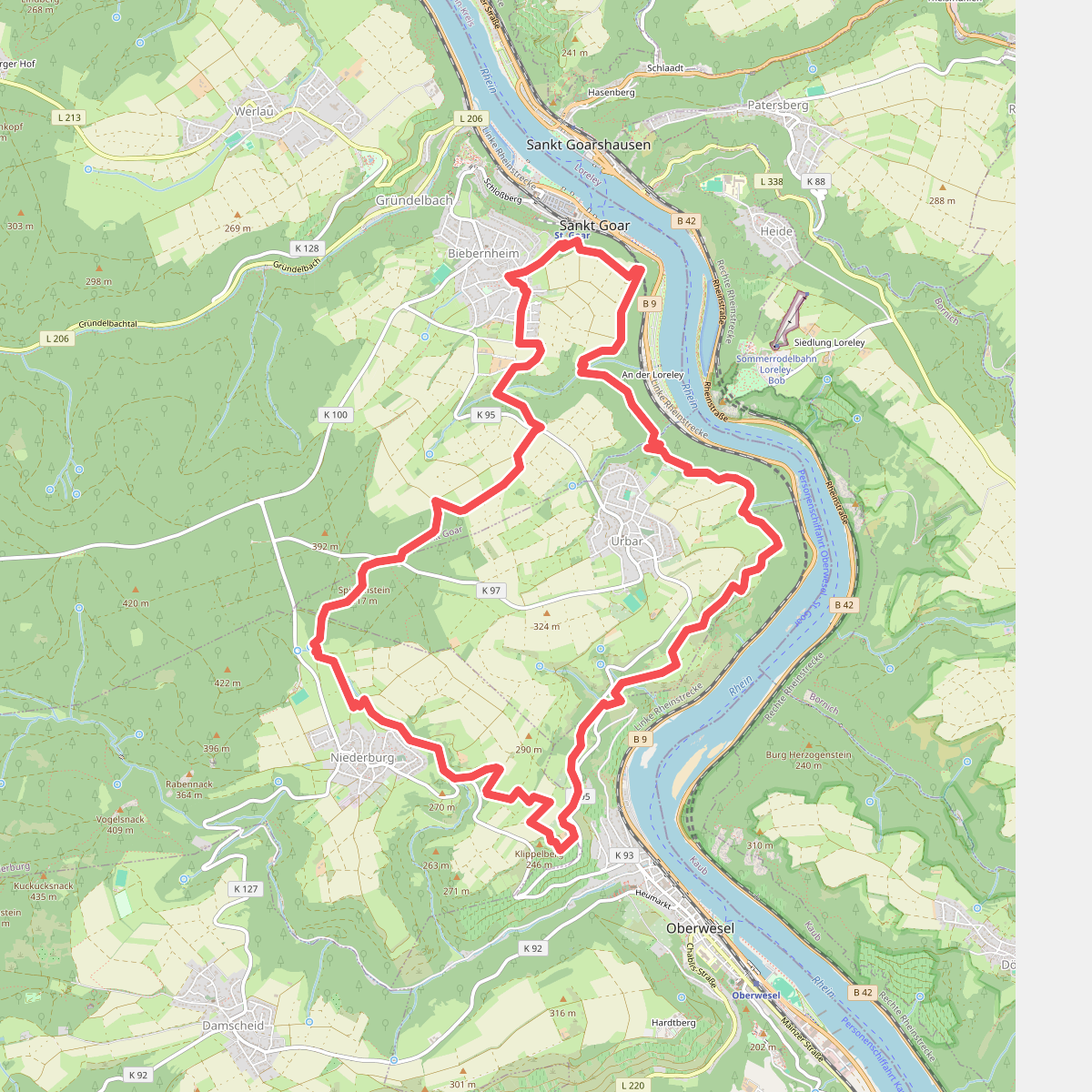 Traumschleife Mittelrhein