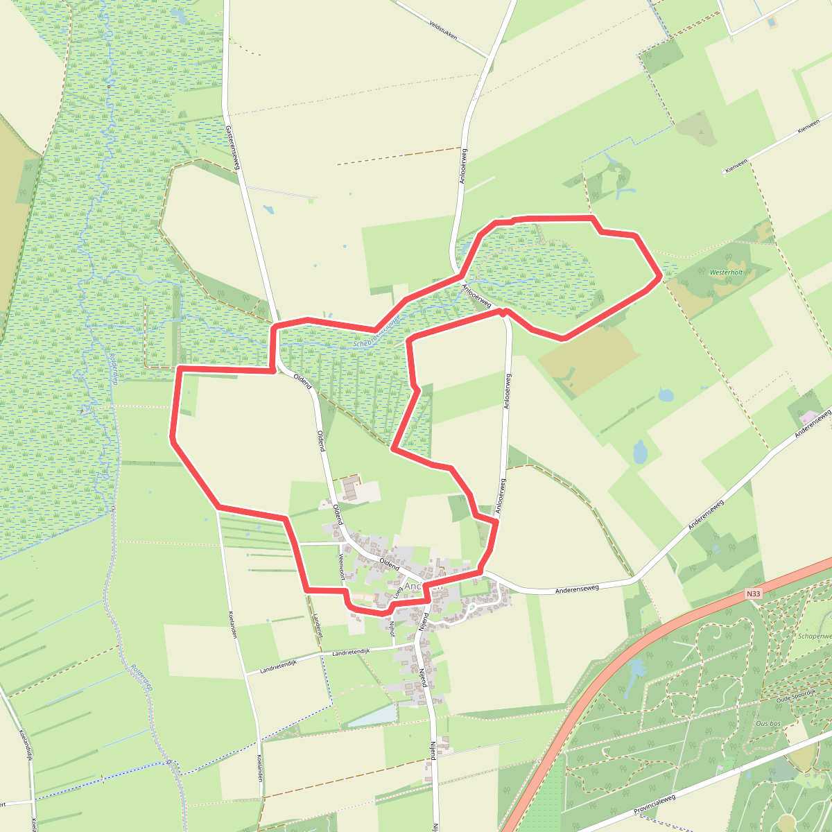 Wandelroute Eexterveld