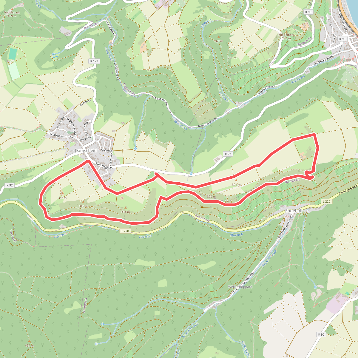 Weinbergsweg Sonnenstock