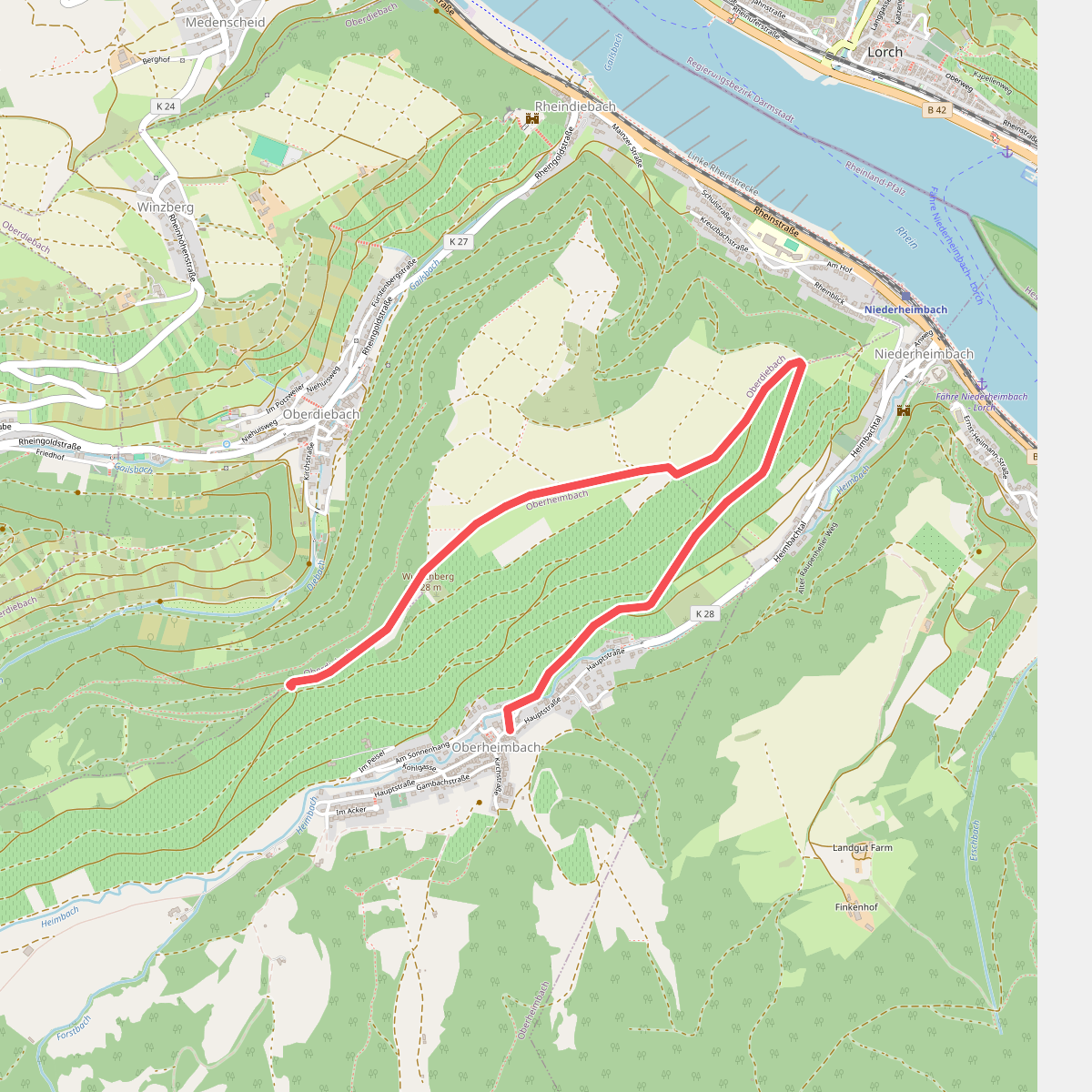 Oberheimbach Route 1